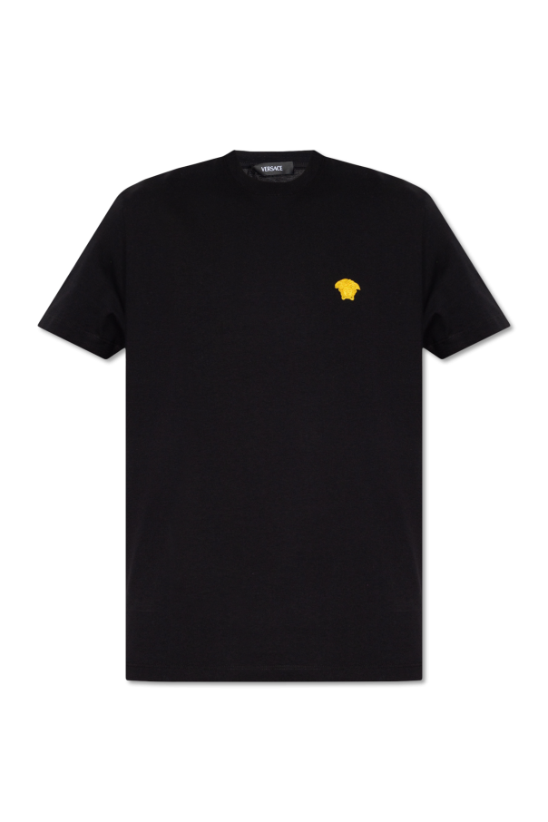 Tシャツ・カットソー VERSACE Men T Shirts 10084811A08489 1B000 Black Versace﻿﻿﻿ T-shirty Męskie - markowe i ekskluzywne - VITKAC